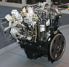 1982 Toyota 2L TE Type engine rear