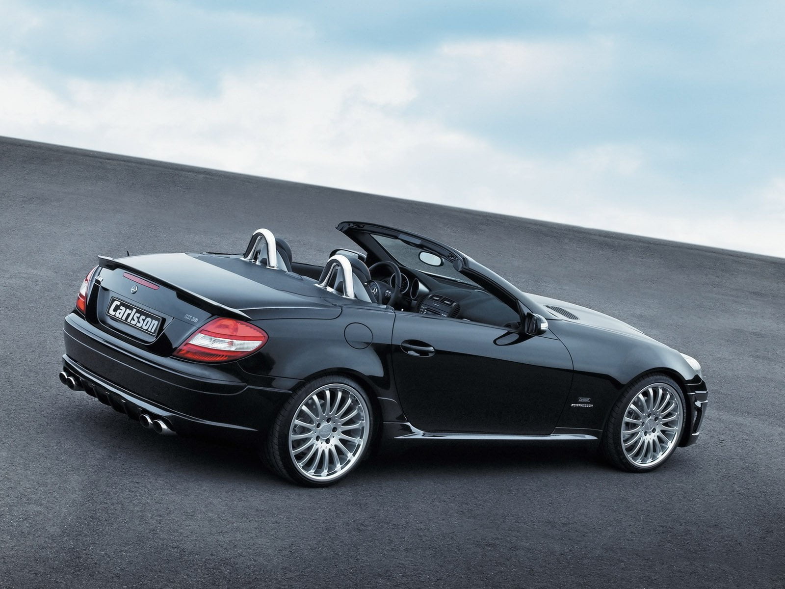 2005 Carlsson Mercedes Benz SLK R171 Rear Angle 1600x1200 1