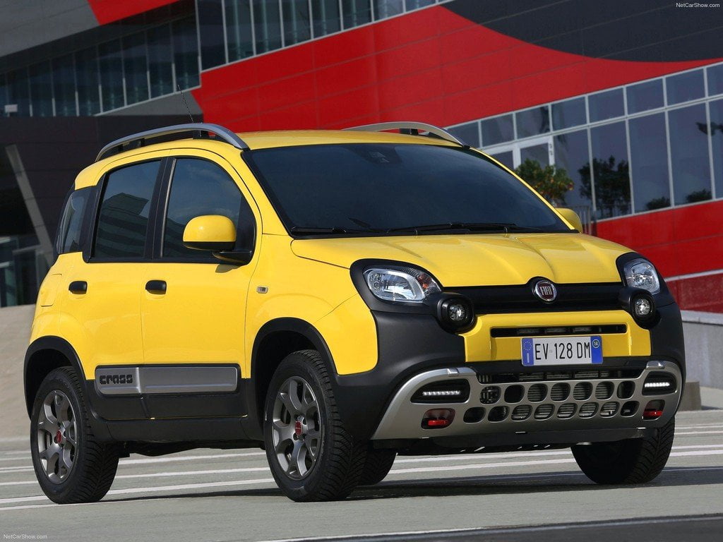 2016 Fiat Panda yellow colors front angle