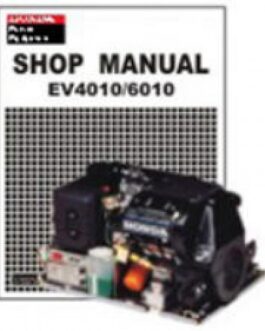 Honda EV4010 EV6010 EVD4010 EVD6010 Generator Shop Manual