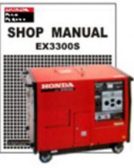 Honda EX3300S Generator Shop Manual