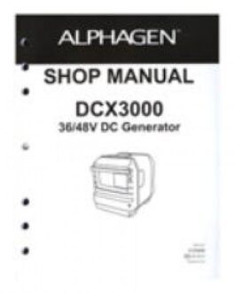 Honda DCX3000 Generator Shop Manual