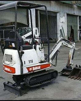 Bobcat 316 Mini Excavator Service Repair Manual DOWNLOAD ( S/N 522811001 & Above, S/N 522911001 & Above )