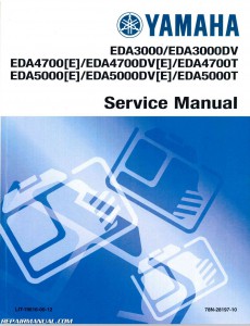 Yamaha EDA3000 EDA4700 EDA5000 Generator Service Manual