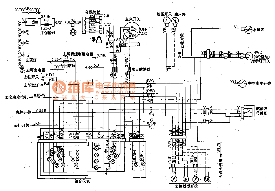 MITSUBISHI PAJERO ELECTRICAL WIRING