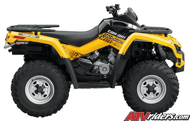 can am 2009 outlander 800r ylw side r
