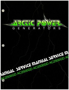 Arctic Cat 2500GD Generator Shop Manual