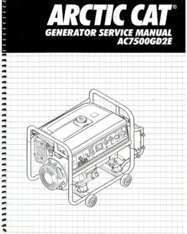 Arctic Cat AC7500GD2E Generator Shop Manual
