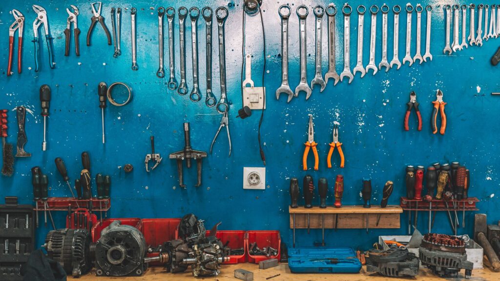 wrenches set in the workshop royalty free image 1625006357